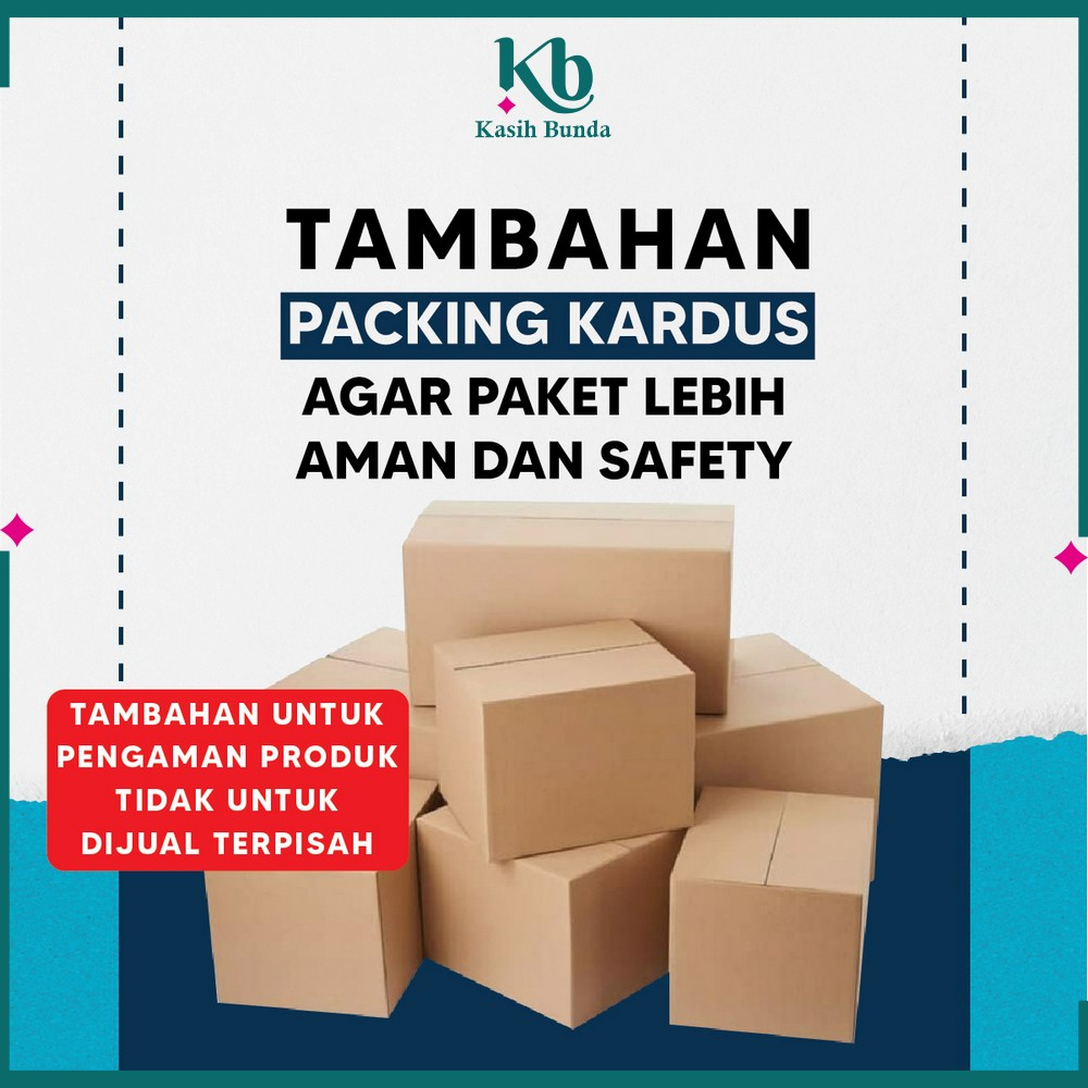 

Tambahan packing Kardus agar paket lebih aman dan safety BUNDA