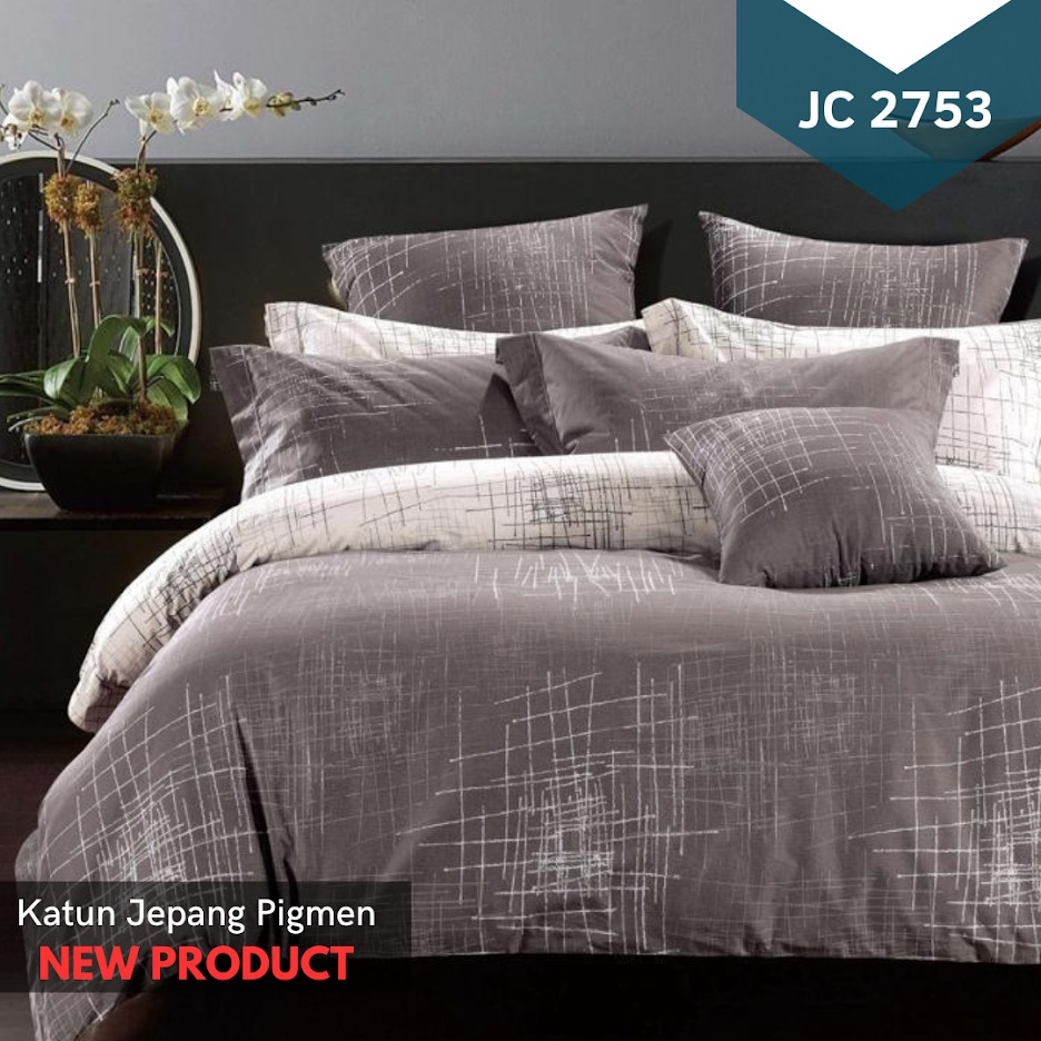 Teo&Kim Bedding Sprei Ready Katun Jepang 120x200x30 Rustic Coklat Cream (ITM-1656)