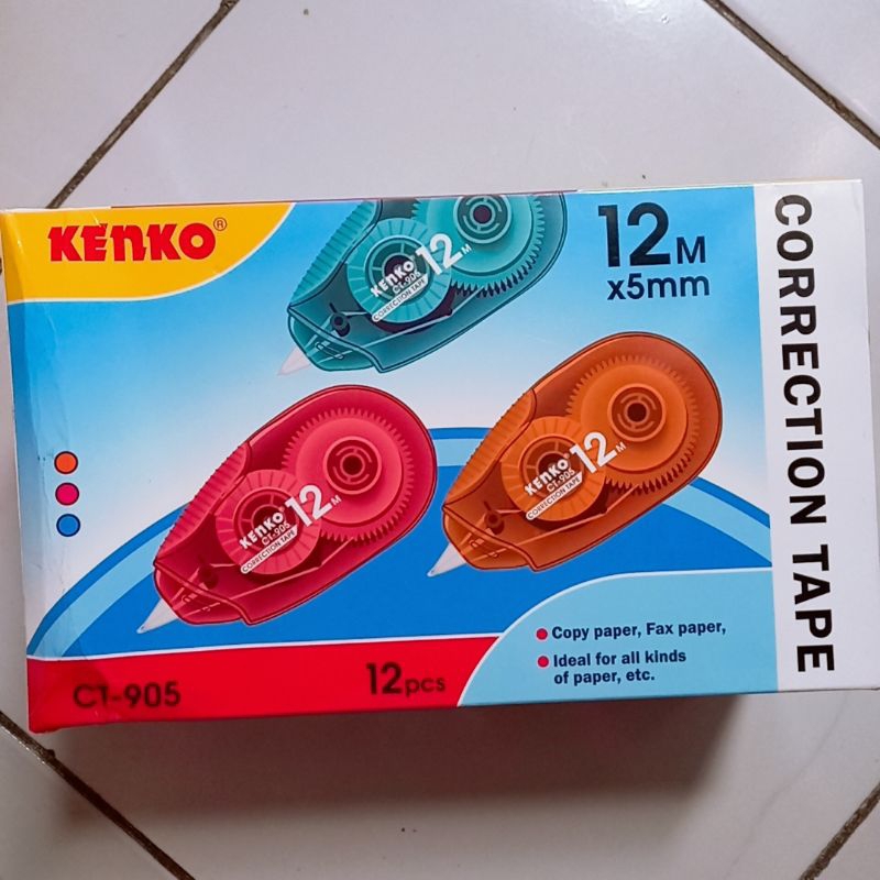 

Tipe Ex Roll Corection Tape Kenko 12m x 5mm