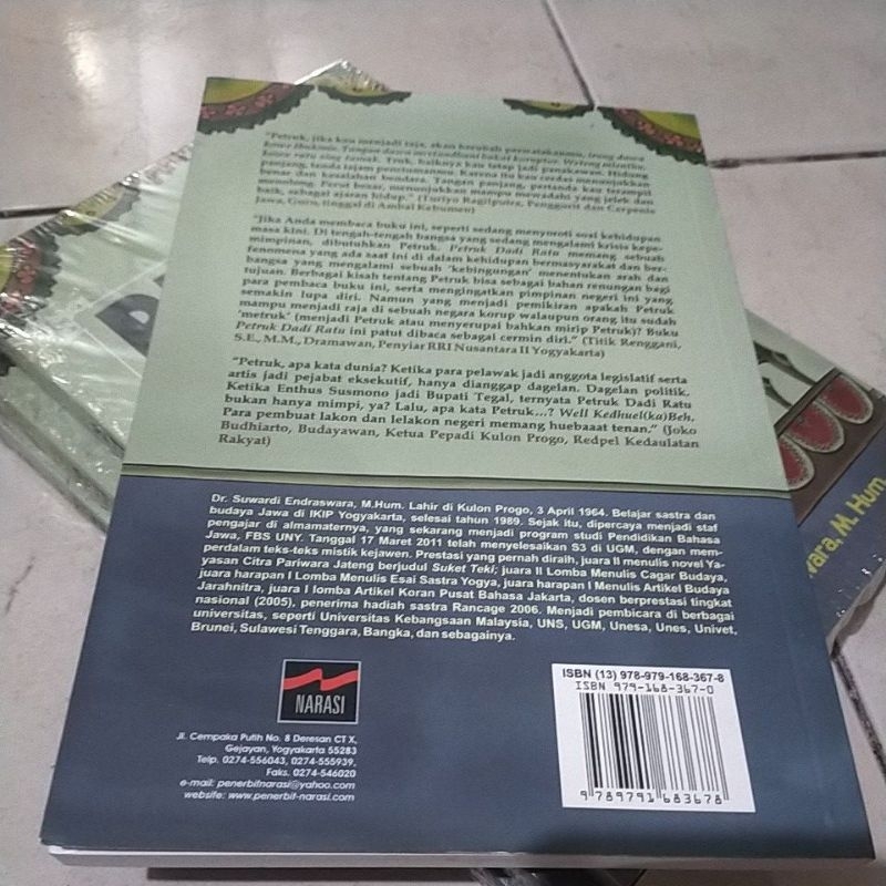 BUKU SASTRA SEJARAH / PETRUK DADI RATU / ORIGINAL