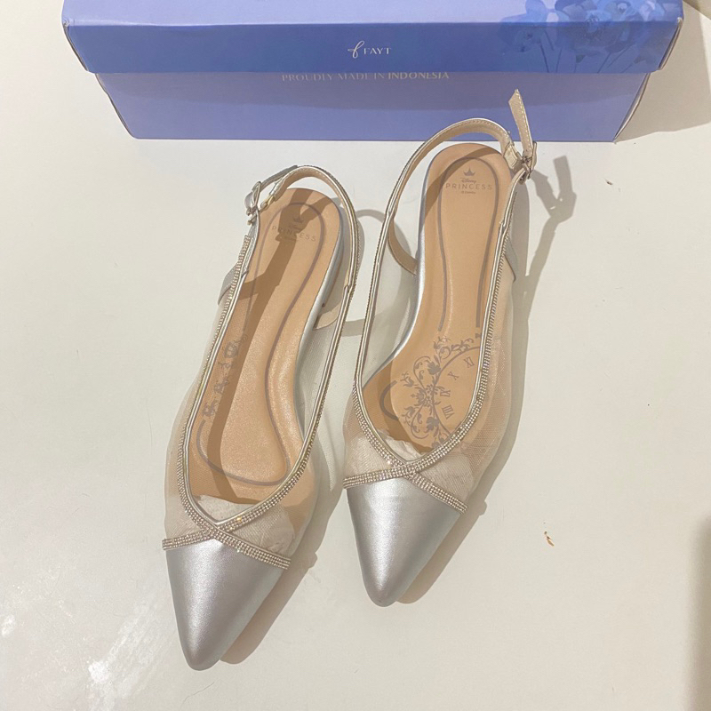 Cinderella flats Fairy tale by Fayt - Silver