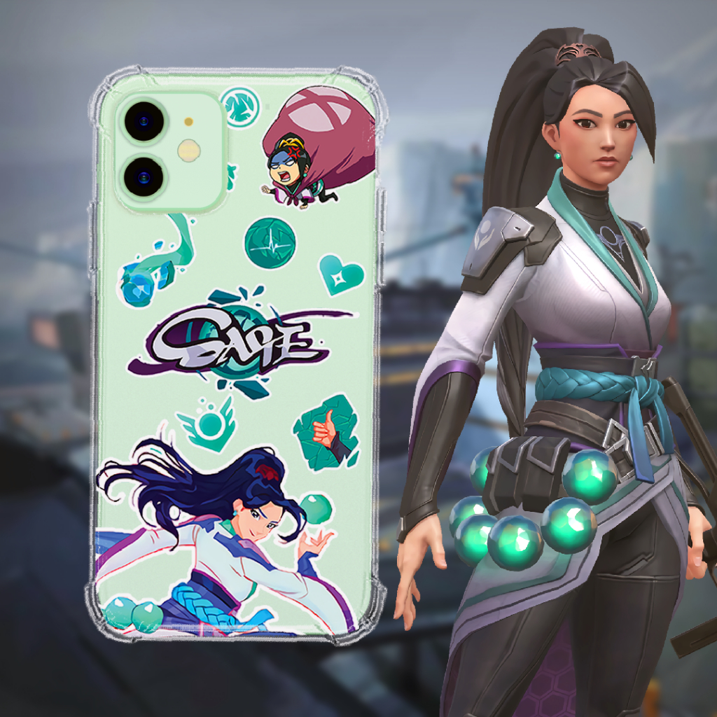 Sage Collage Case - Semua Merk & Tipe HP - VALORANT Premium Case