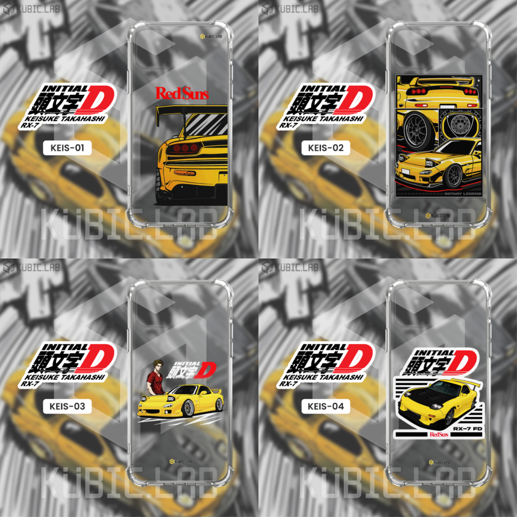 CASE INITIAL D KEISUKE TAKAHASHI EDITION VIVO  V23 5G V23E V23E 5G V25 5G V25E V25 Pro 4G V25 Pro 5G