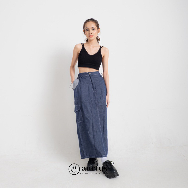 AUCTUS - Jade Cargo Skirt