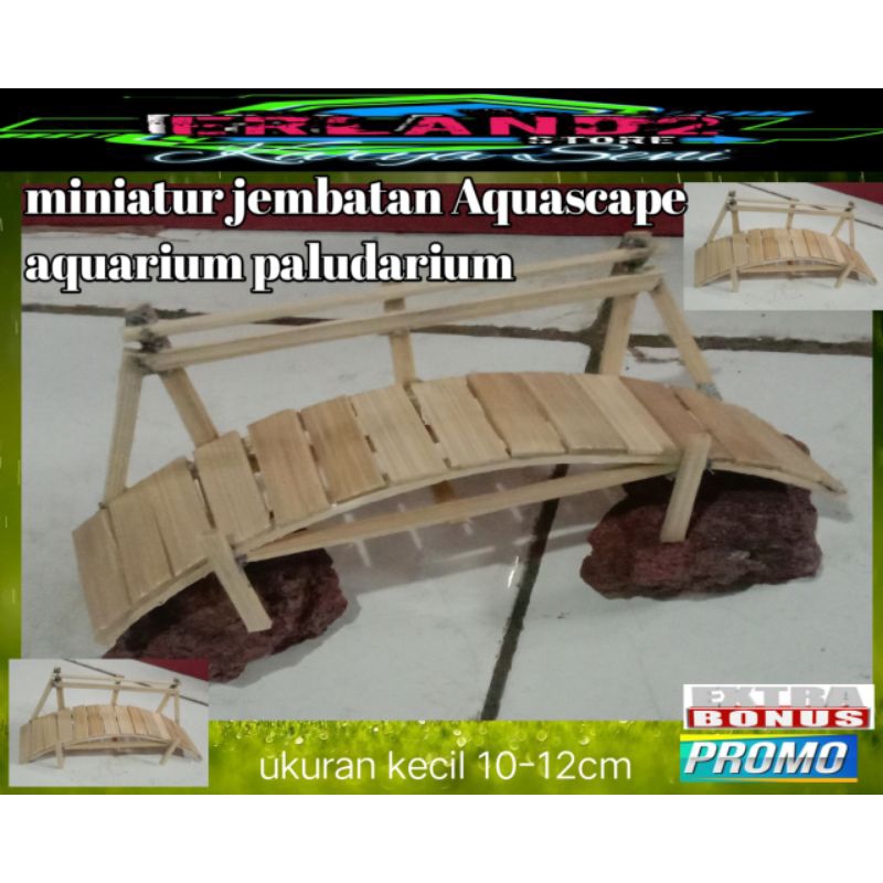 Jembatan aquascape aquarium paludarium