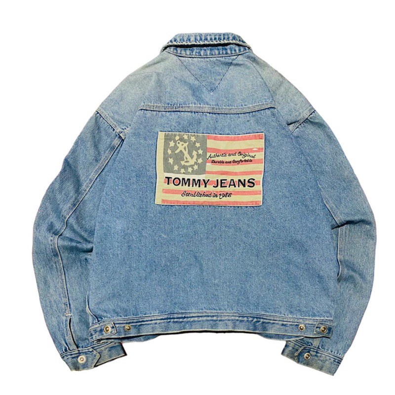 jaket denim tommy hilfiger 1985 vintage second origina