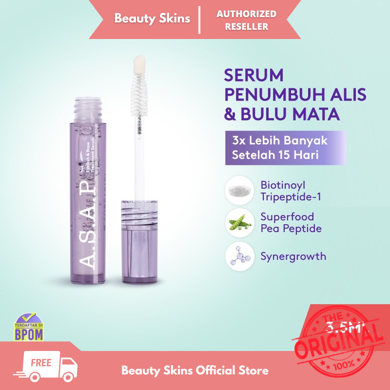 SOMETHINC ASAP Eyelash & Brow Treatment Serum / Serum Bulu Mata dan Alis BPOM Original 100%