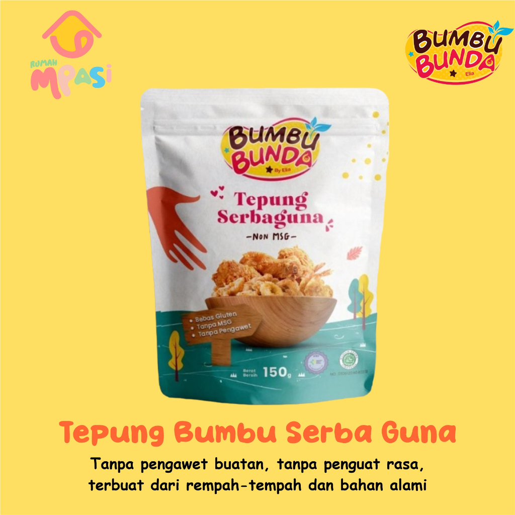

Bumbu Bunda Elia Tepung Crispy Non MSG Tepung Serbaguna Non MSG - 150 gr