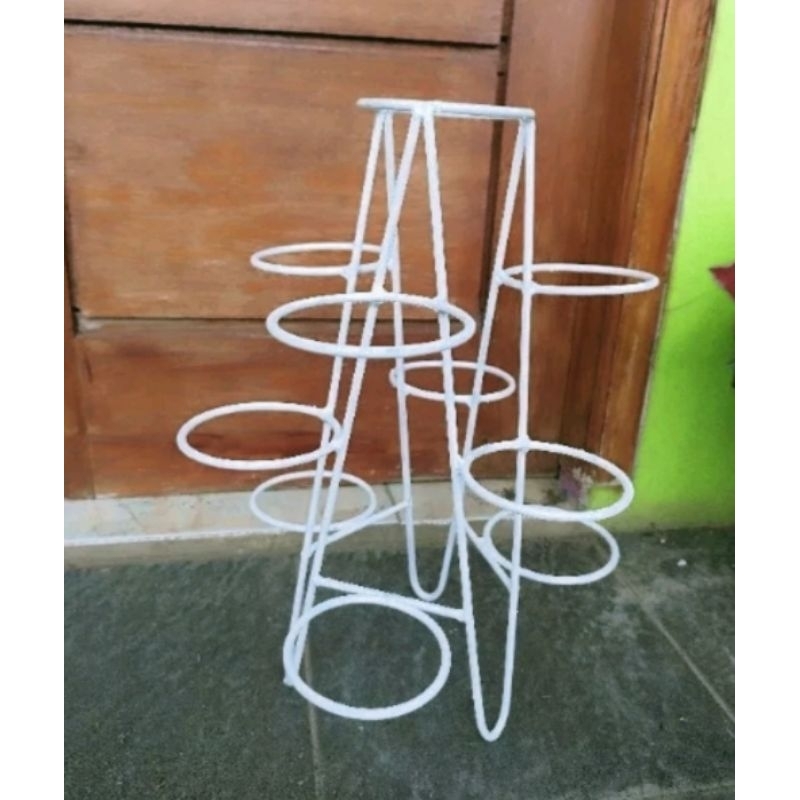 RK Standing pot/rak bunga susun/rak kaktus/10 lobang