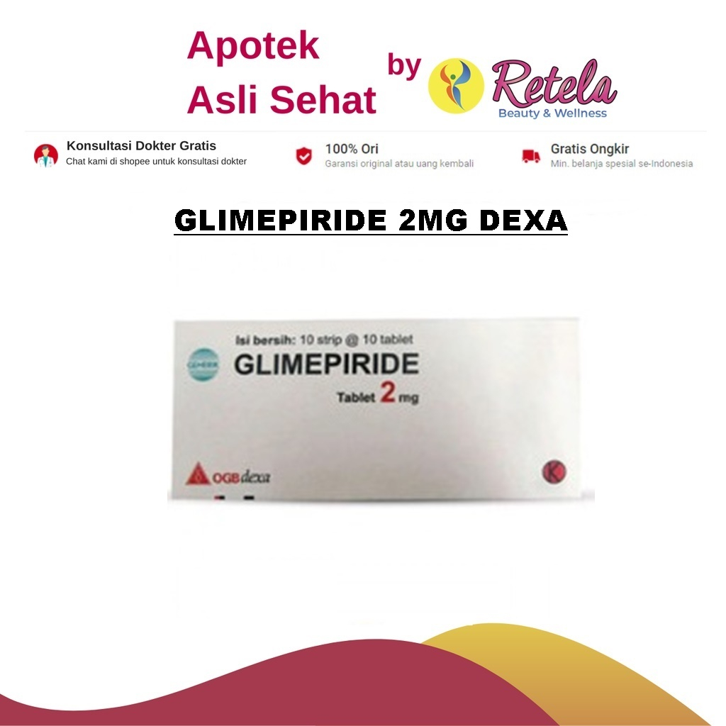 GLIMEPIRIDE 2 MG DEXA BOX 100 TABLET