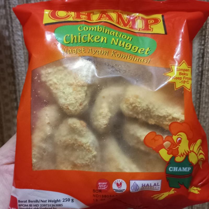 

Champ Nugget ayam 250gr khusus instan sameday