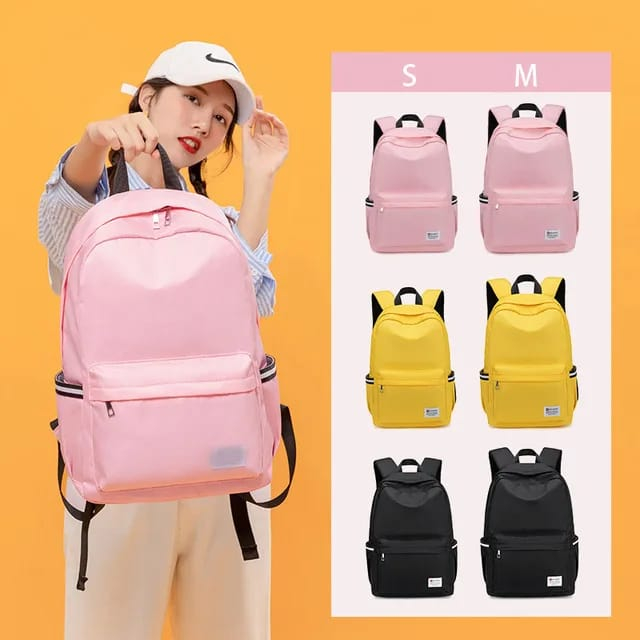 Ransel Sekolah Wanita SMP SMA Polos / Tas Sekolah Anak Perempuan SMP SMA Korea Stayle / Tas Ransel P