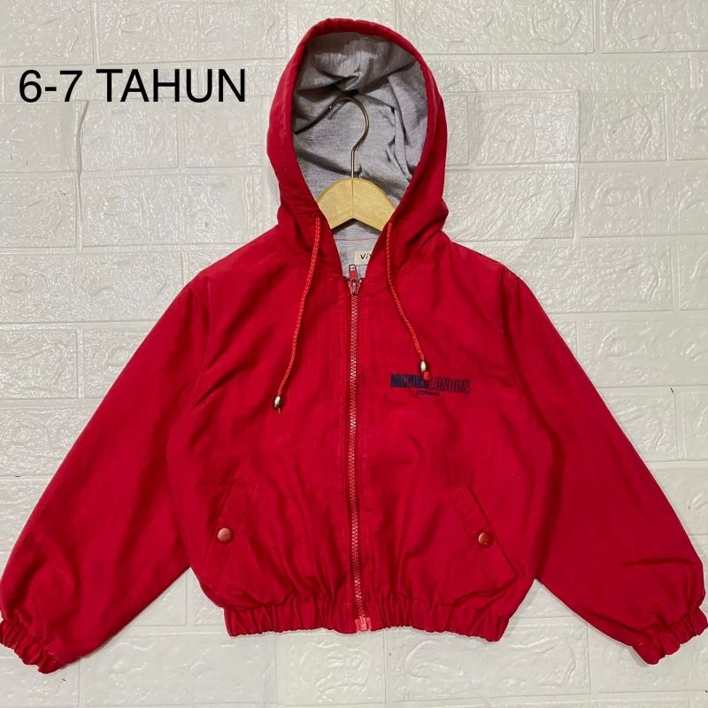 JACKET SPORT ÀNAK BRAND MICHIKO LONDON USIA 7_8 TAHUN
