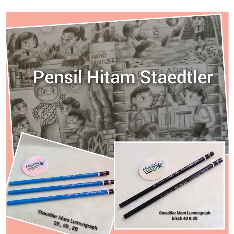 

Pensil Hitam Staedtler Mars Lumongraph 2B 5B 8B Dan Staedtler Mars Lumongraph Black 4B 8B Mewarnai Gambar Hitam Putih Peralatan Menggambar Handini Art