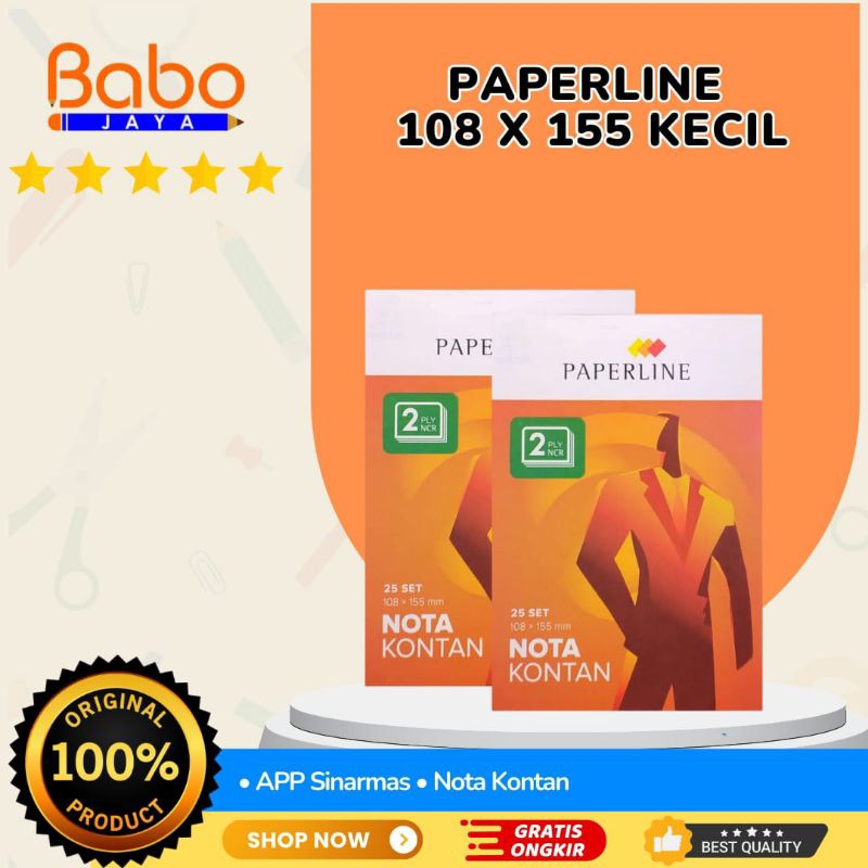 

BABO JAYA Nota Paperline 2ply , Nota Kontan 2 Rangkap , Nota Pembelian