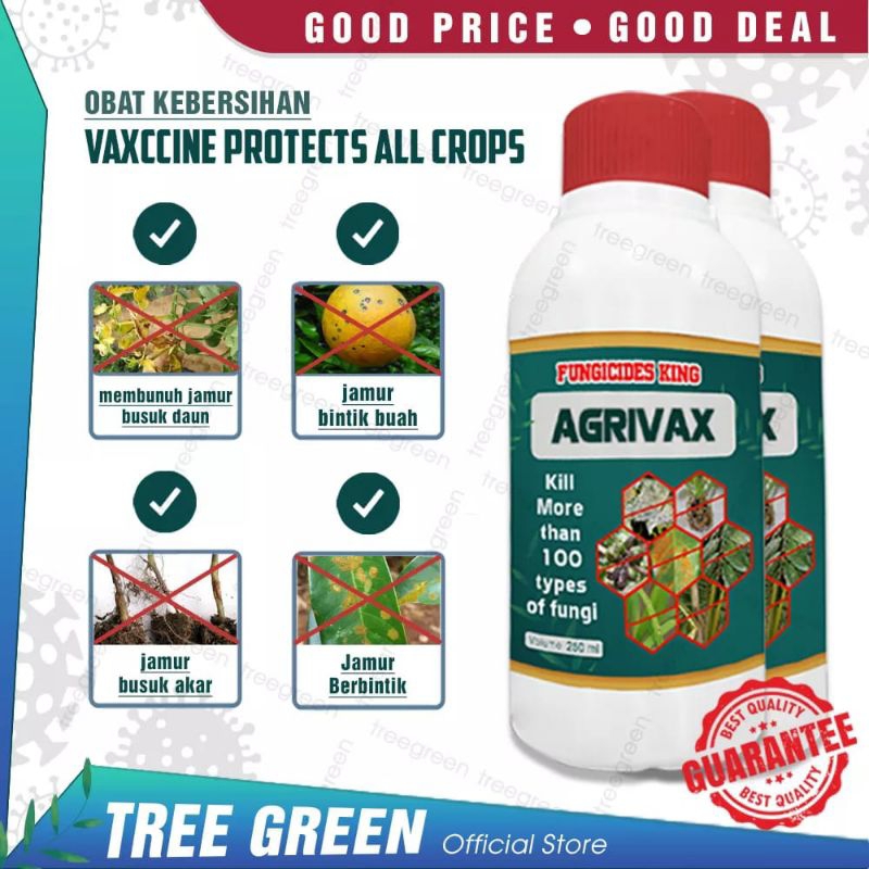 ORIGINAL TASTE - AGRIVAX FUNGICIDESS KING  {varian* 250ml - 1liter } ( paket 3 gratis 1 )| Pembasmi 