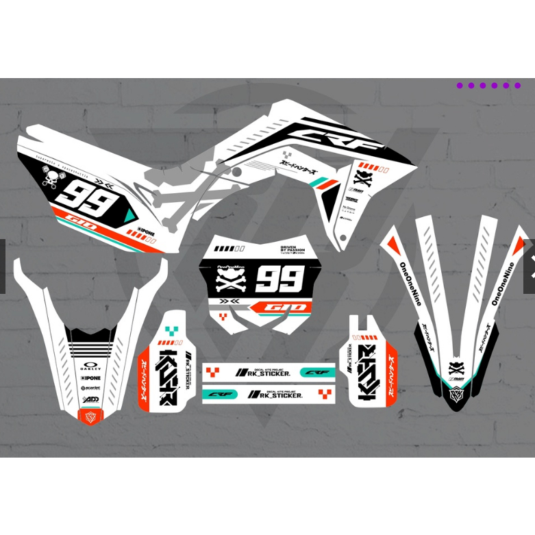 DECAL CRF HITAM SUPERMOTO DECAL CRF 150 L FULL BODY DECAL CRF HITAM DECAL CRF 150 L Full Body DECAL 