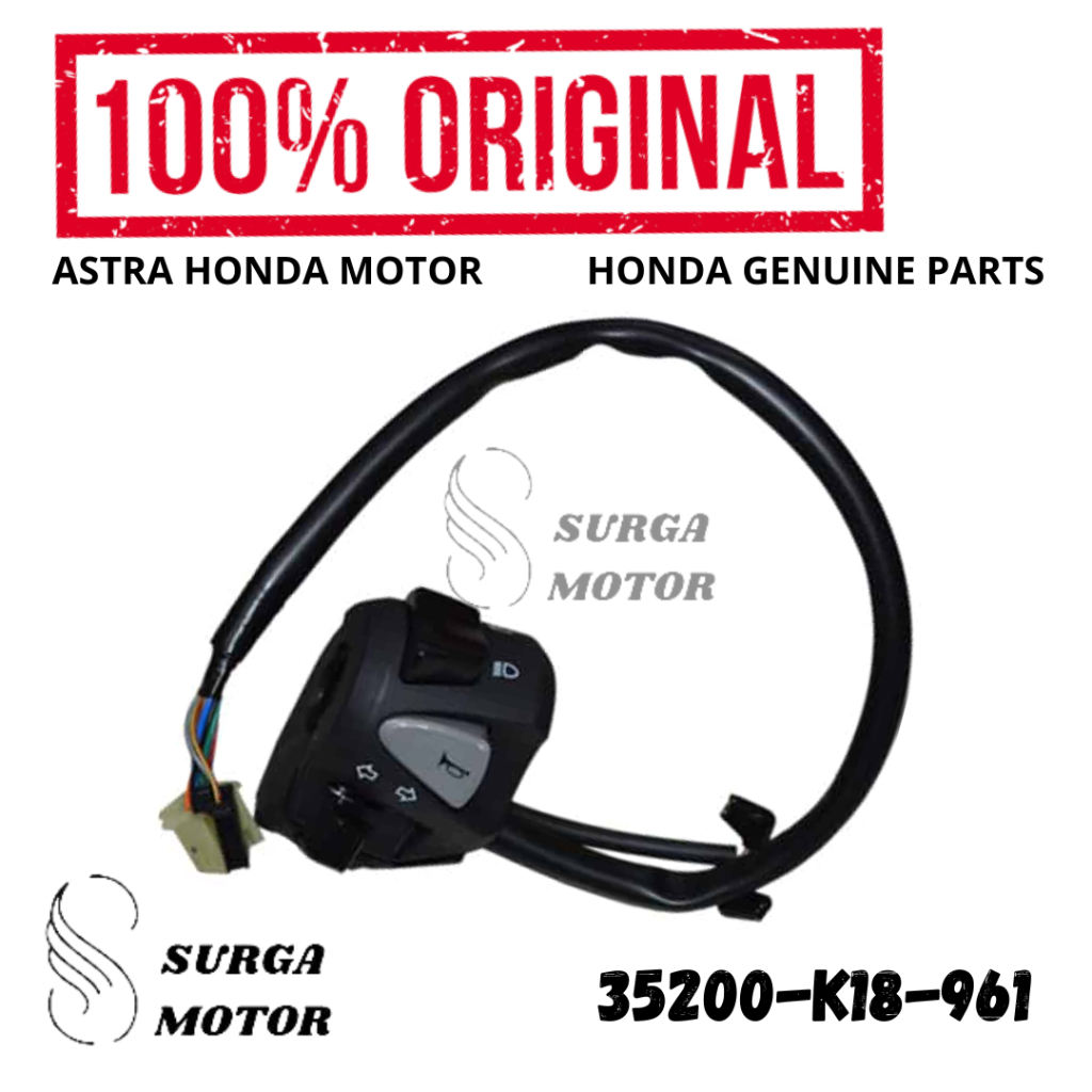 Holder Saklar Kiri Sein Riting Klakson Dimmer CB150 Verza 150 Original Honda AHM 35200-K18-961 Switc