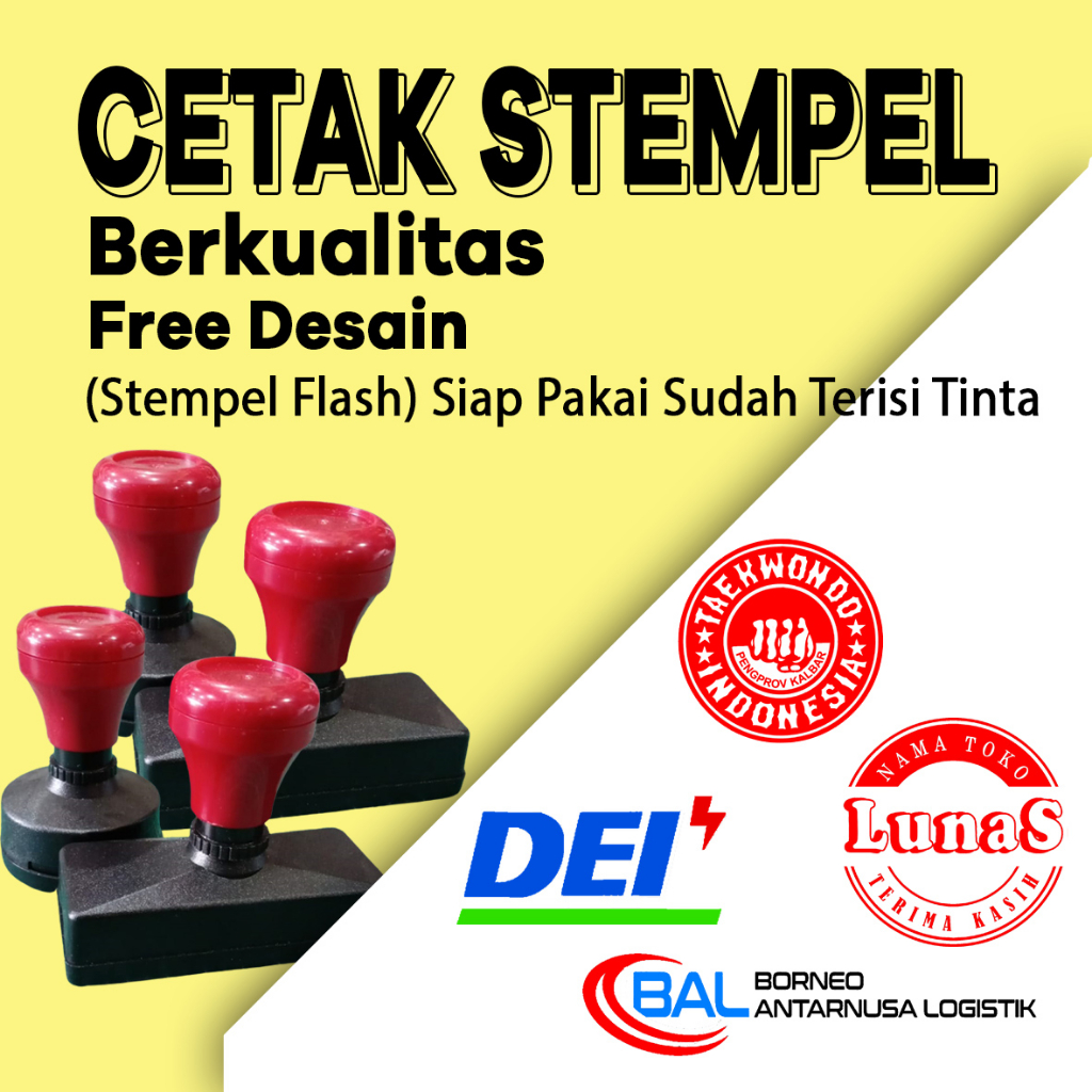 

STEMPEL FLASH/STEMPEL OTOMATIS/STEMPEL CUSTOM