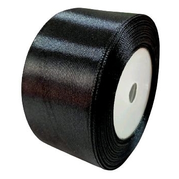 

Pita Satin Hitam 1.5 inch / 4cm Per Roll