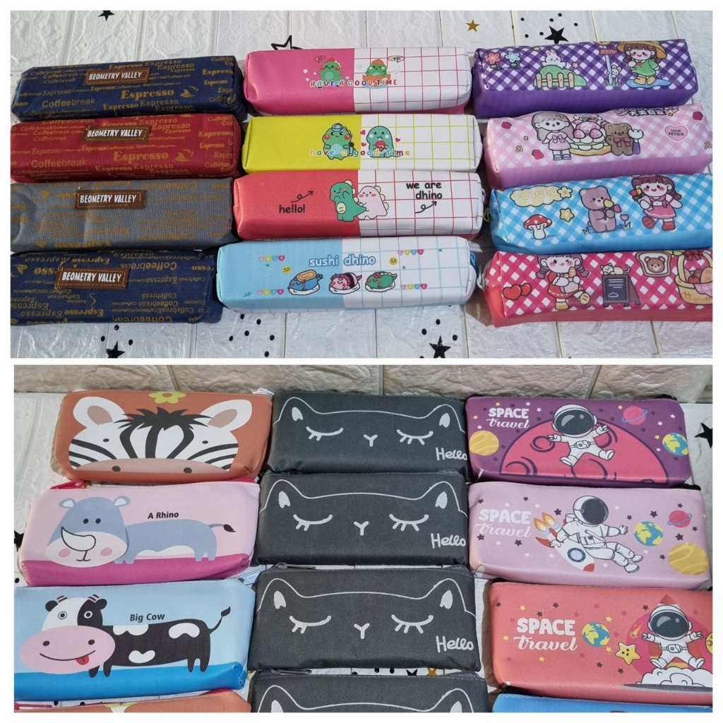 

Aneka dompet pensil ritleting karakter