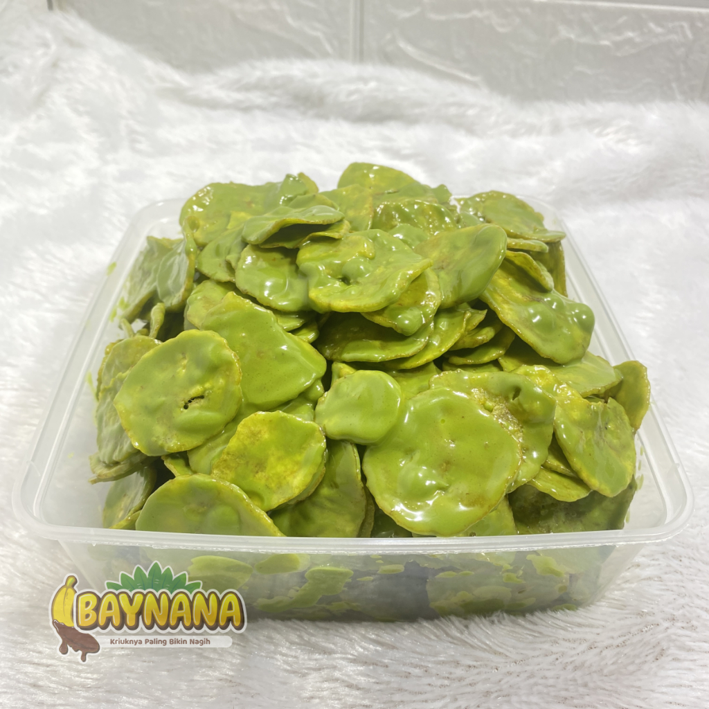 

2Xbtygneal Sakha Snack ) Baynana Greentea 500Gr 250Gr 170Gr Keripik Pisang Lumer Crispy Greentea