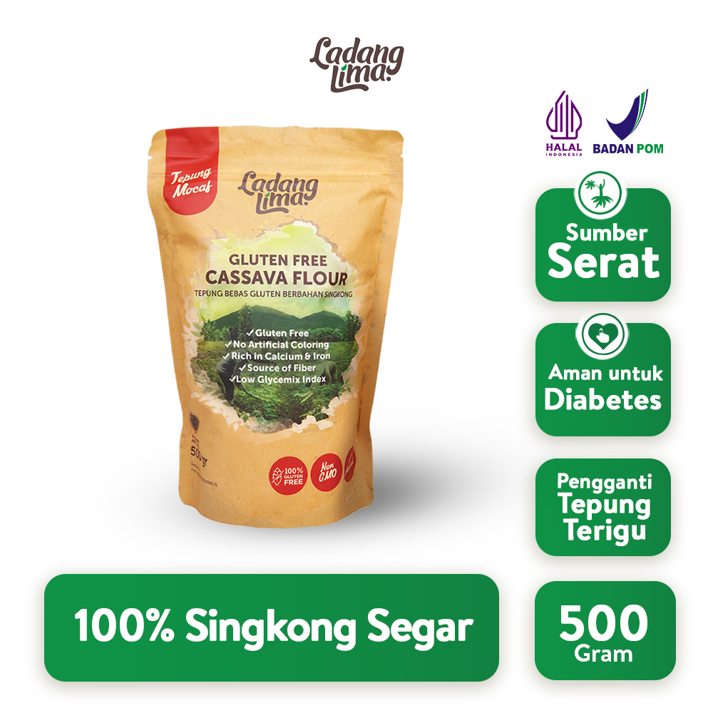 

Tepung Mocaf APF 500g - Tepung Singkong Gluten Free Ladang Lima