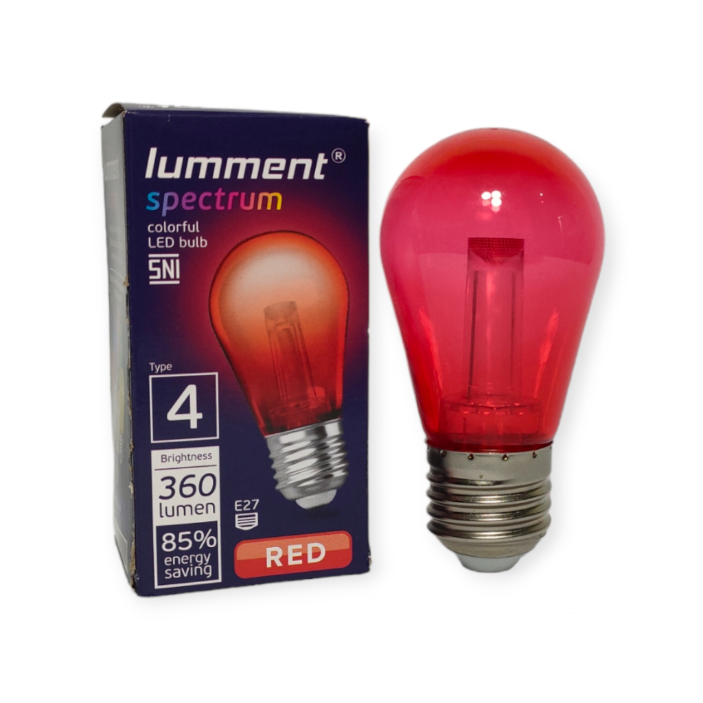 BOHLAM LAMPU LED WARNA MERAH LAMPU DEKORASI LAMPU CAFE LAMPU OUTDOOR WARNA MERAH