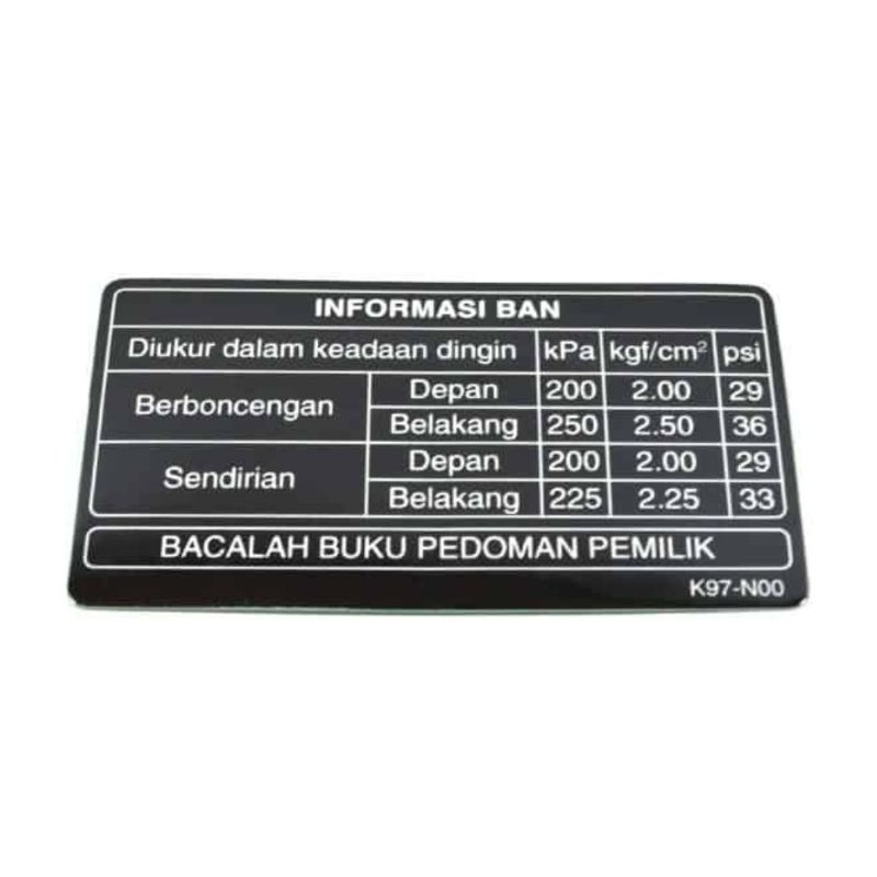 Stiker Label Tire PCX 150 K97 Ori Honda 87505K97N00