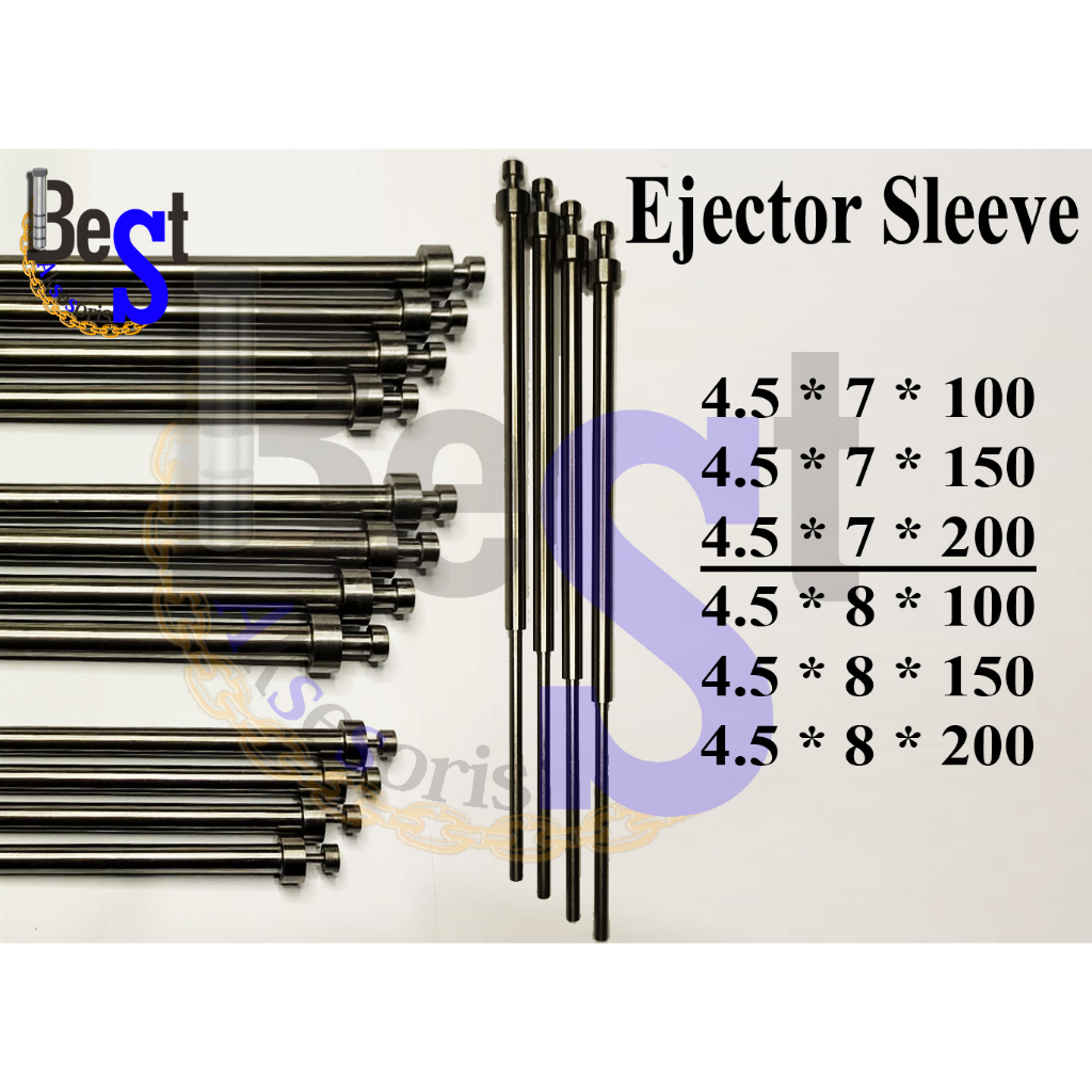Ejector Sleeve / Sleeve Pin / EJS dia 4.5x7 - 4.5x8 panjang 100 - 150 - 200 mm