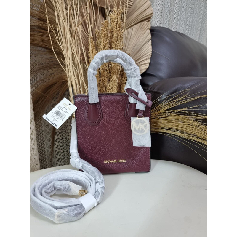 Michael Kors Mercer xs xbody merlot