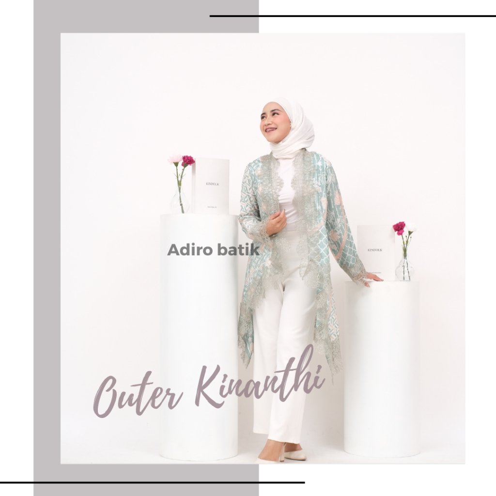 Outer Viscose kinanthi  renda lengan 7/8