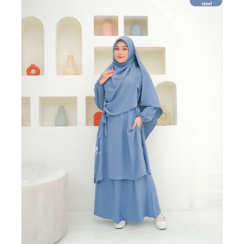 Uzmahijab NARA SET | TUNIK SET ROK | TUNIK CRINCLE | TUNIK SYARI
