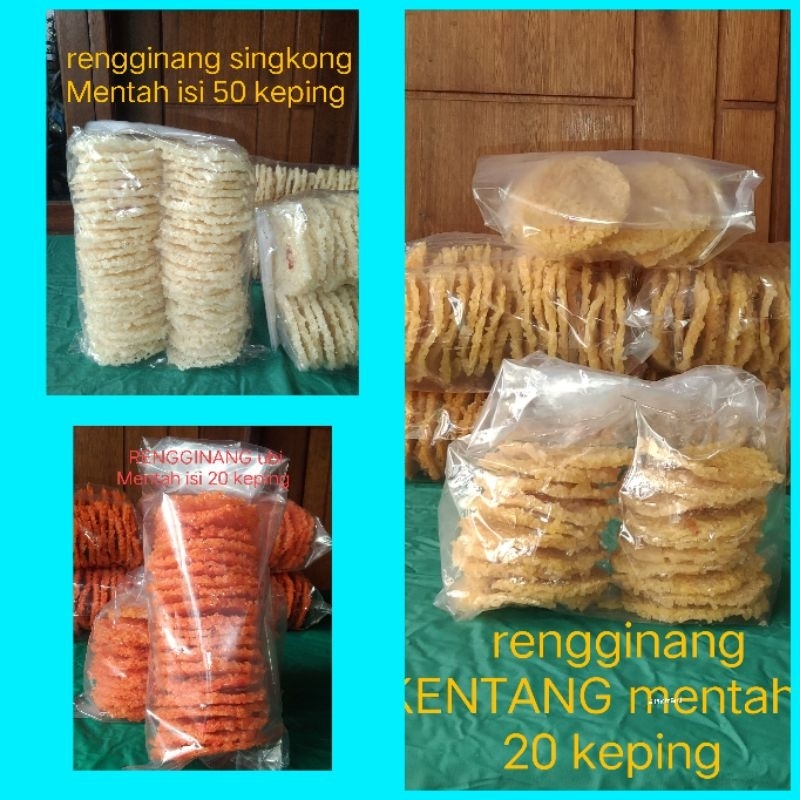 

Rengginang*mentah*3*Rasa,singkong,kentang, ubi*siap, digoreng*