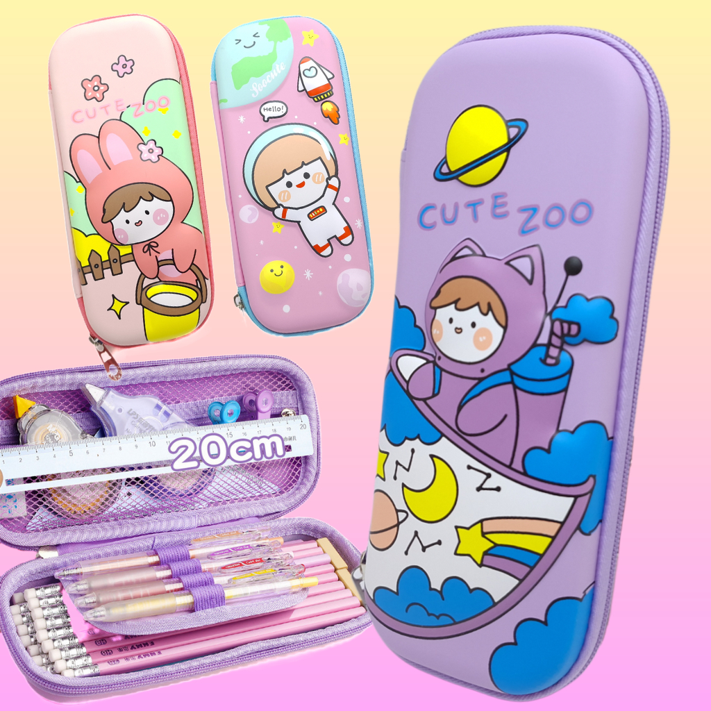 

Minicart Kotak Pensil EVA Hard Top Pencil Case 3D - 3193 & 3281
