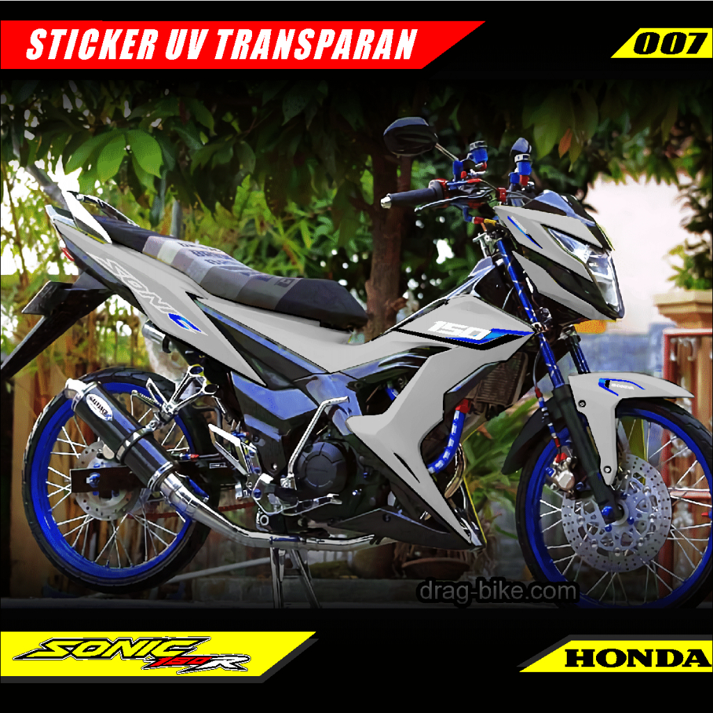 STRIPING TRANSPARAN SONIC 150R VARIASI GRAFIST SIMPEL KEREN GPC 007
