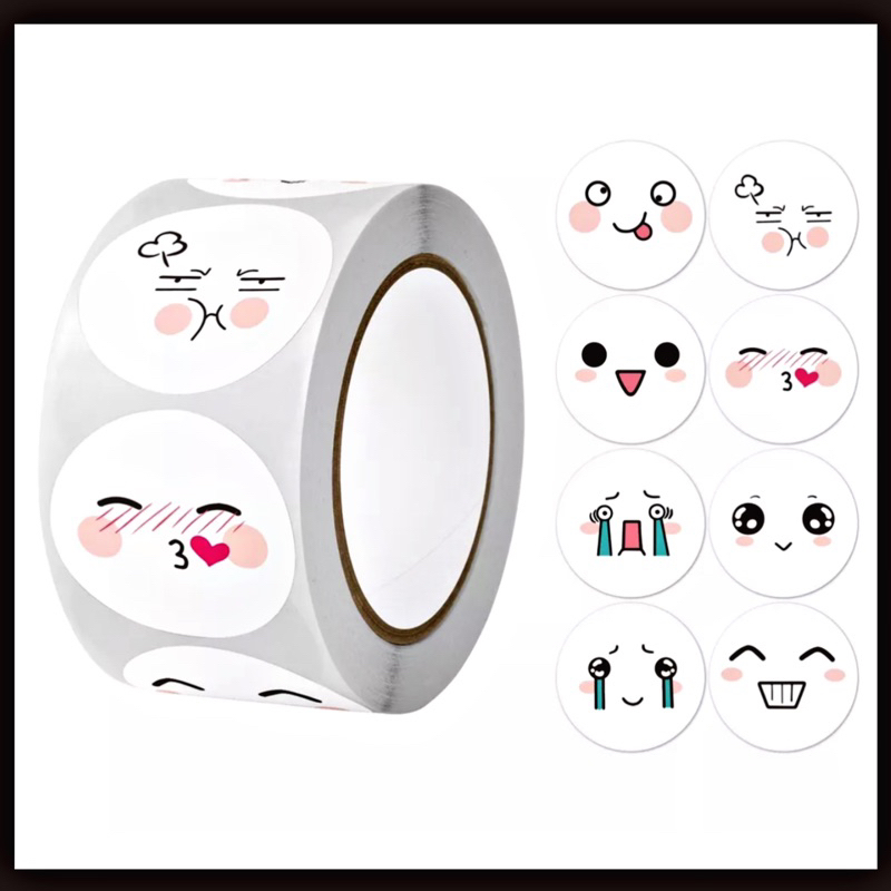 

[ BUKAN 1 ROLL!!!! ] Sticker Emoji / Stiker Label / Stiker Ucapan Terima Kasih / Cute Stickers / Stiker Motif Cantik / Stiker Motif Lucu