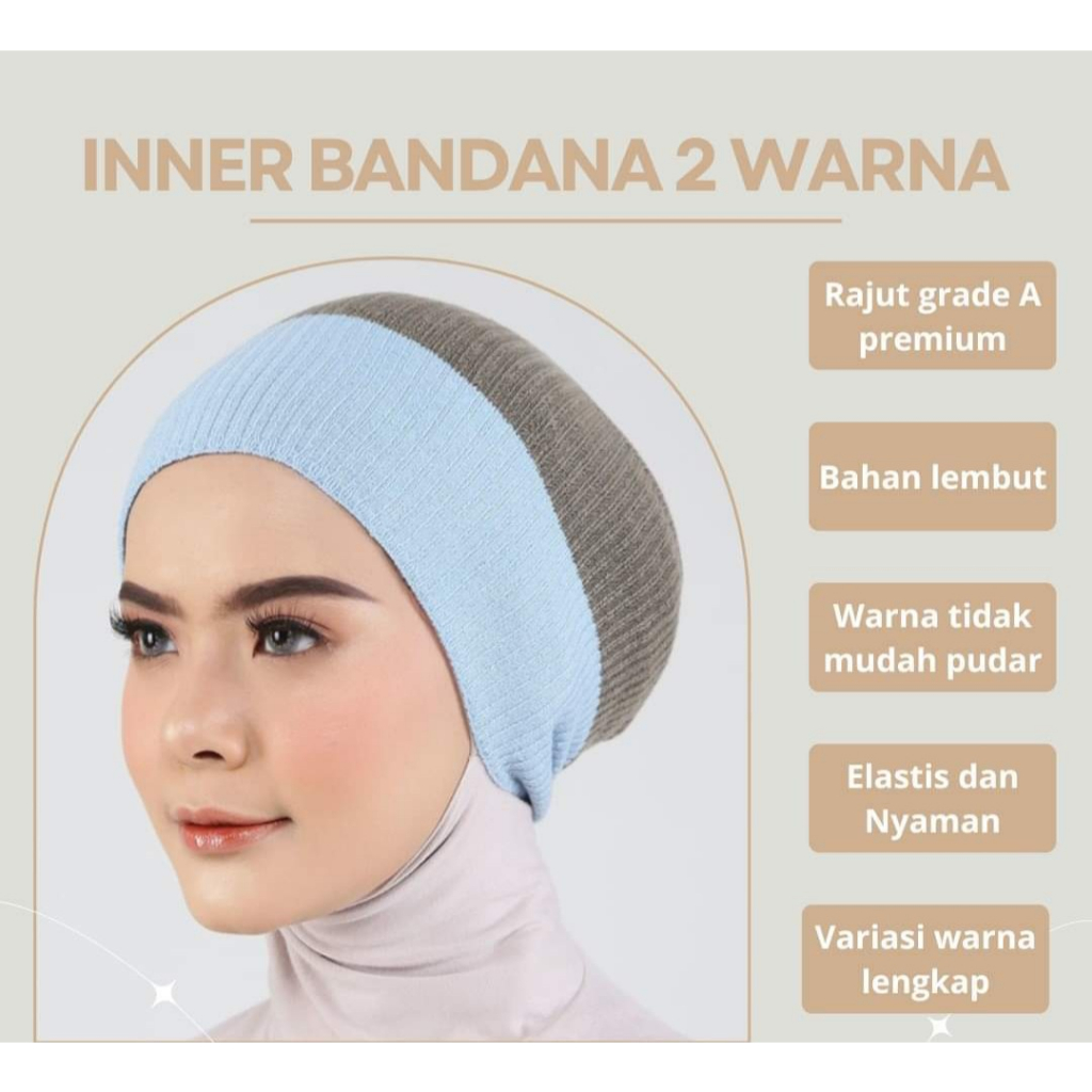 Bandana C Geulis Ciput Anti Pusing, Ciput Hijab Ciput Cepol Ciput Topi Bandana Ciput anak Ciput raju