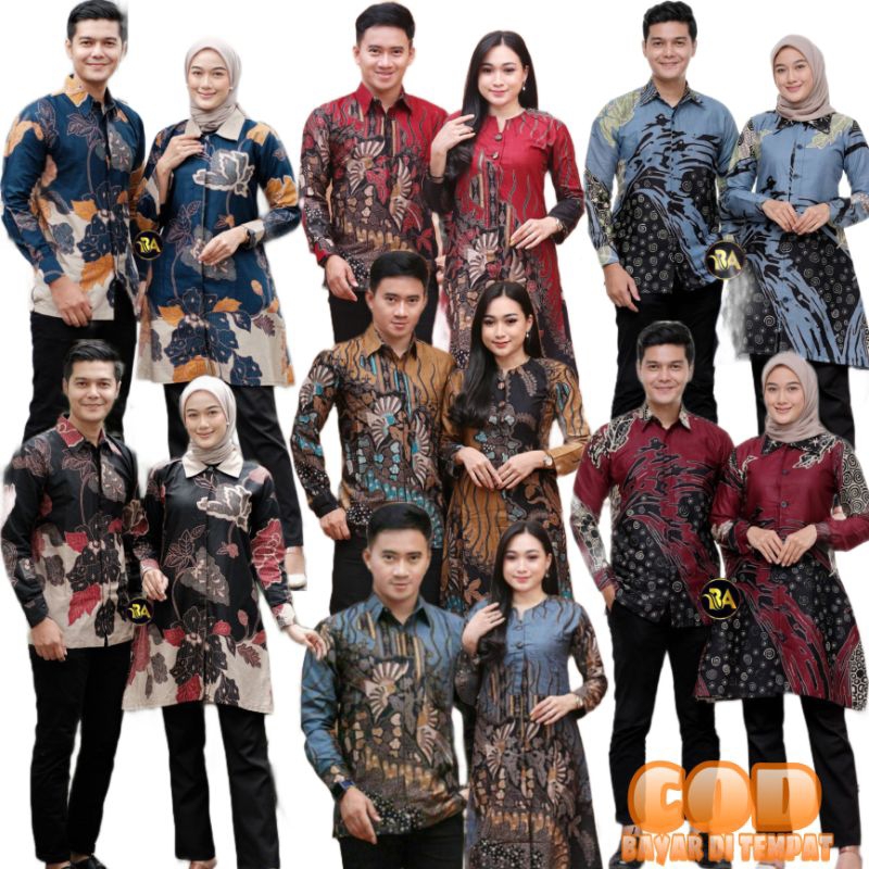 BATIK TUNIK COUPLE | TUNIK MODERN | ATASAN BAJU BATIK COUPLE GROSIR PEKALONGAN