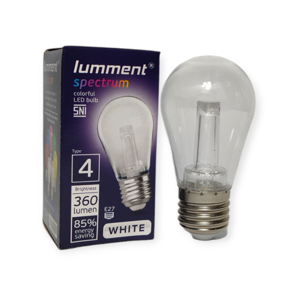 BOHLAM LAMPU LED WARNA PUTIH LAMPU DEKORASI LAMPU CAFE LAMPU OUTDOOR