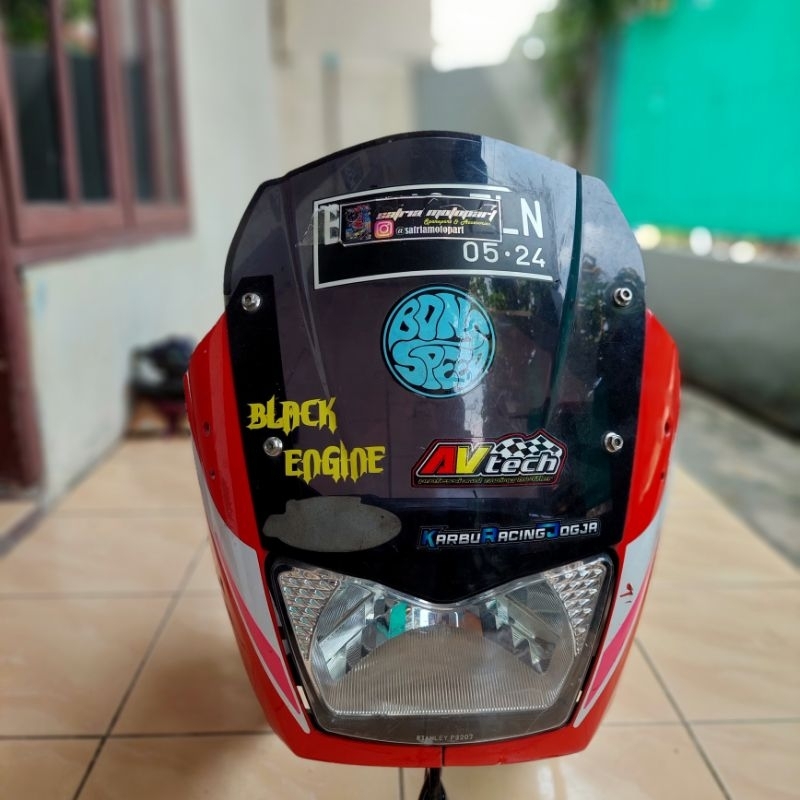 Fairing atas Kawasaki ninja SSR/KR150 bahan ABS.