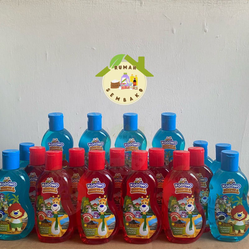 Kodomo Shampoo & Conditioner Anak 200ml Cherry, Blueberry, Strawberry Kodomo Body Wash, Sabun Mandi 