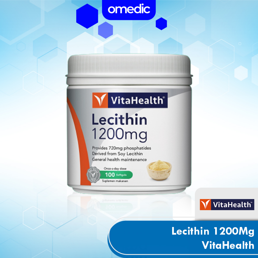 VitaHealth Lecithin 1200Mg 100's - Multivitamin Menjaga Kesehatan dan Fungsi Hati
