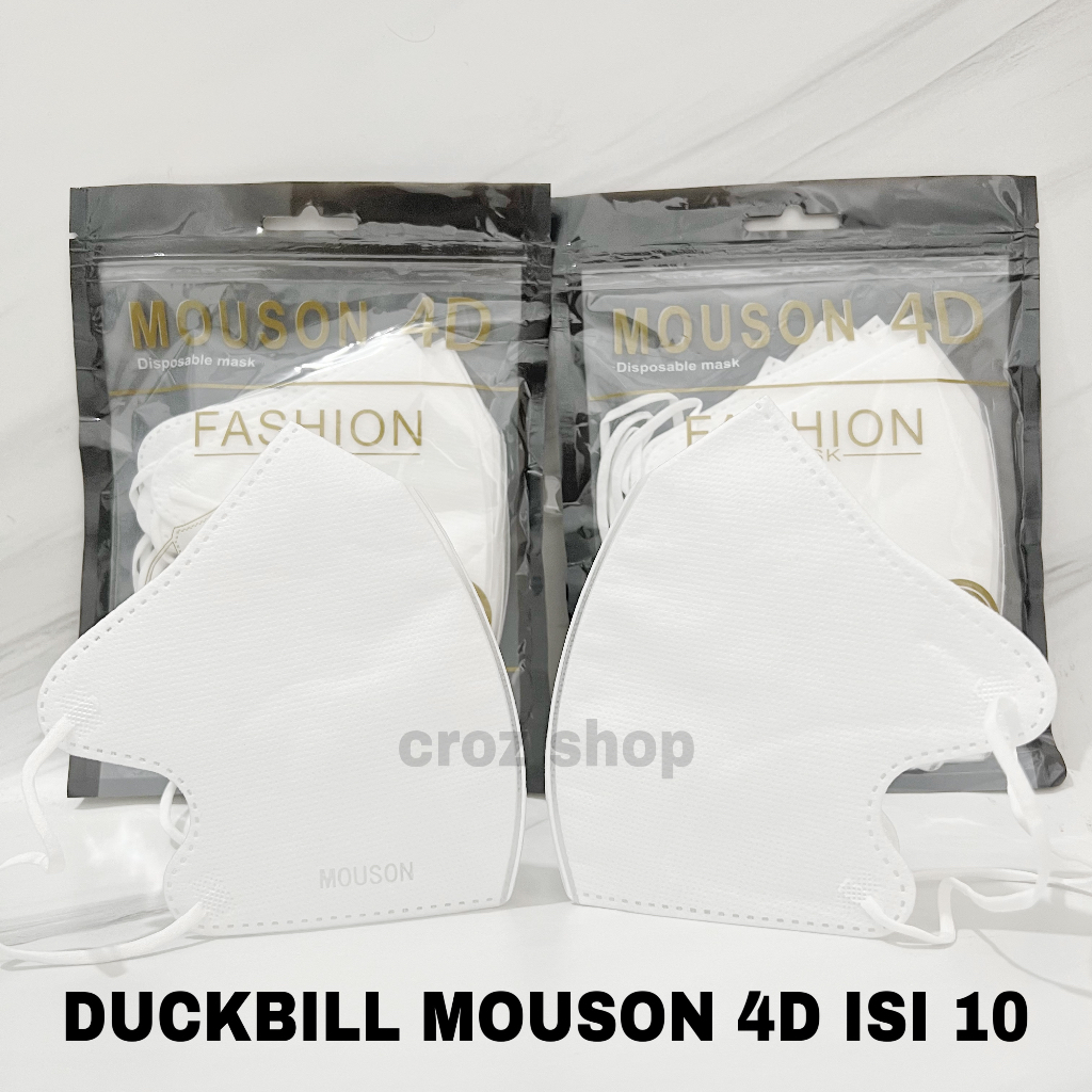Masker Duckbill Mouson 4D isi 10 pcs Face Mask