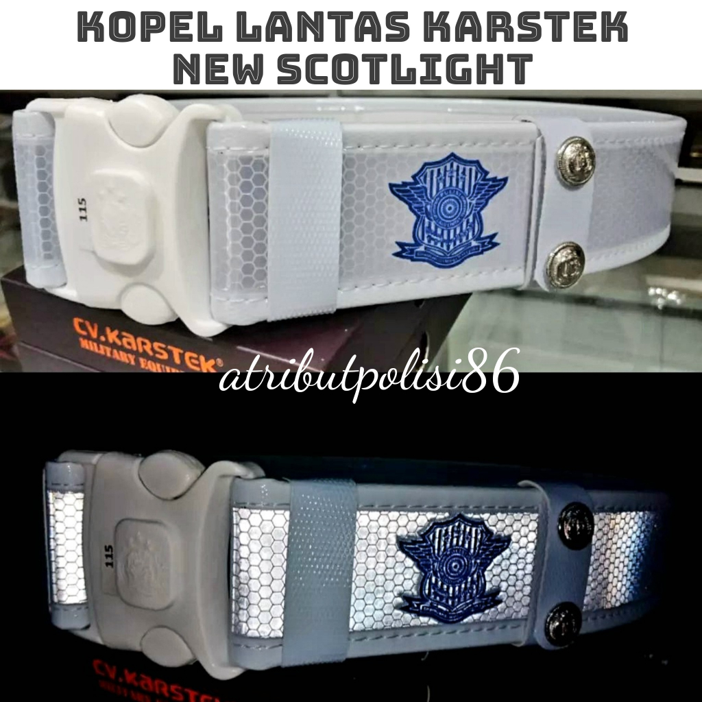 KOPEL LANTAS KARSTEK MOTIF TERBARU 100% ORIGINAL - IKAT PINGGANG LANTAS - SABUK LANTAS NEW - KOPEL L