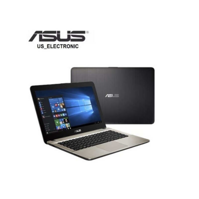 LAPTOP ASUS X441 RAM 4G HARDISK 500GB 14INCH WIN 10/ Free Tas - Hitam