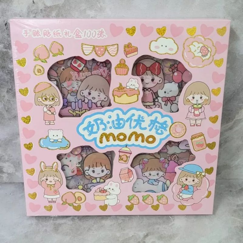 

stiker momo isi 100 lembar