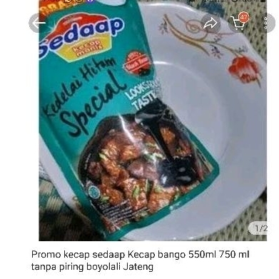 

Promo kecap sedaap 550ml gratis piring keramik cantik