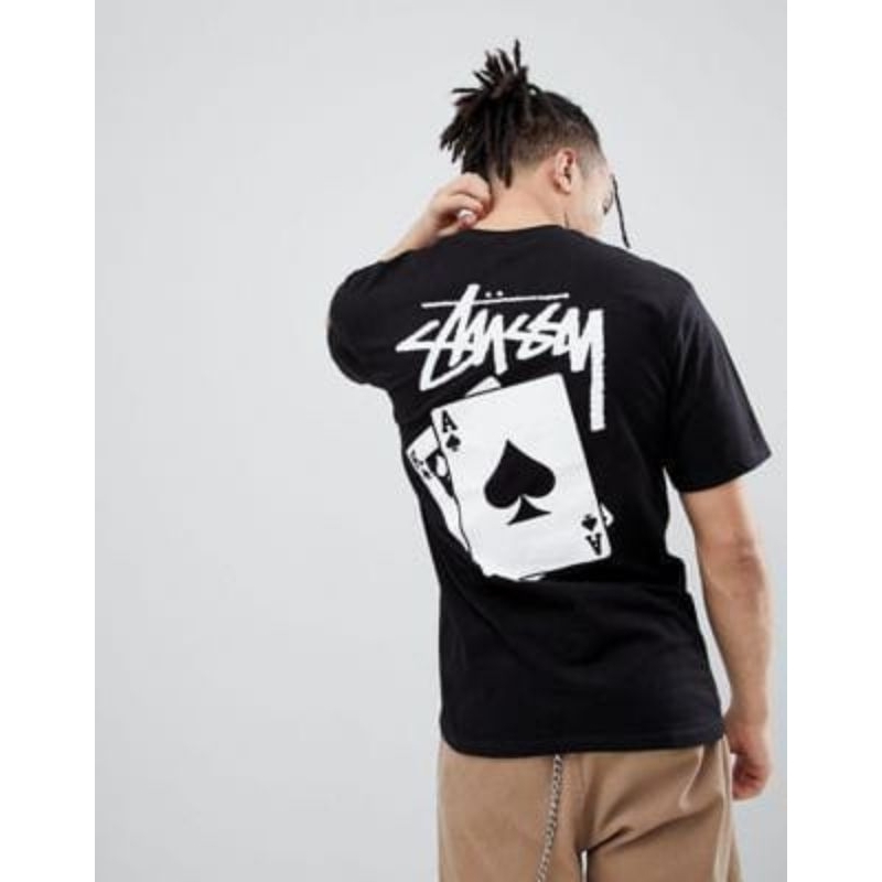 Stussy T-Shirt Playing Card Black