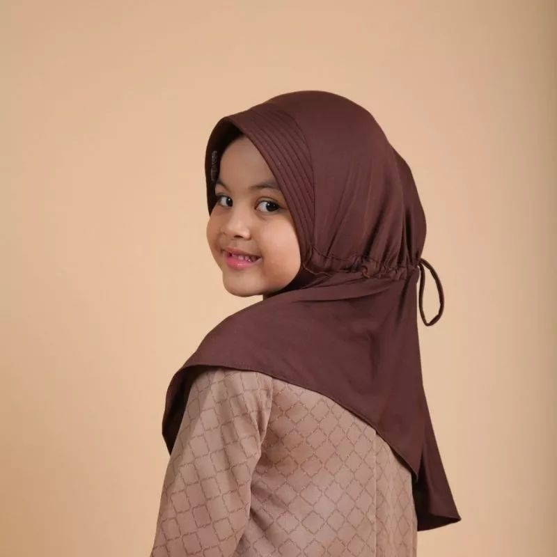 hijab serut anak/hijab serut belakang/hijab serut anak sd/hijab serut anak perempuan/hijab serut 2 t